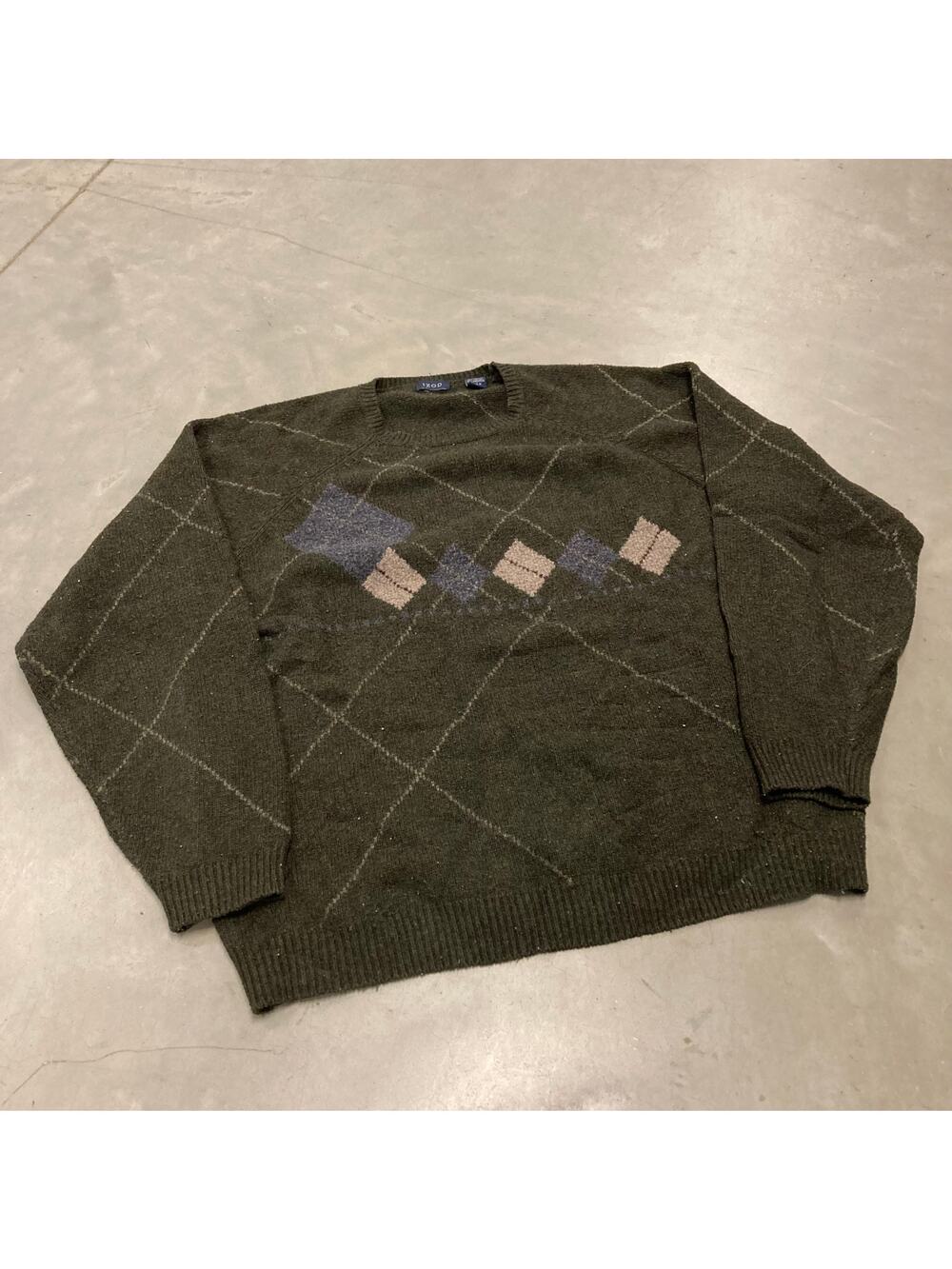 vintage patterned izod sweater